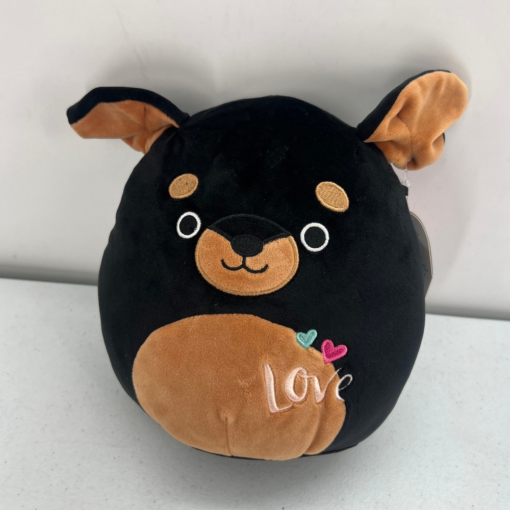 Squishmallows Mateo Rottweiler 8 Inch Valentine Love Dog Plush HBSQ21-8RT 2021